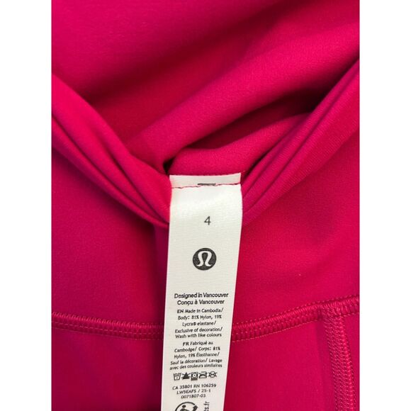 lululemon Align High-Rise Pant with Pockets 25" Passionate Size 4 NWT Authentic - Picture 11 of 11